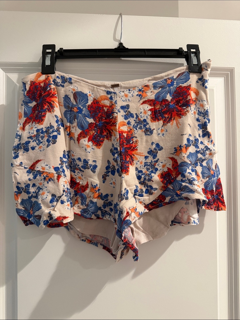Free People High-Waist Floral Shorts